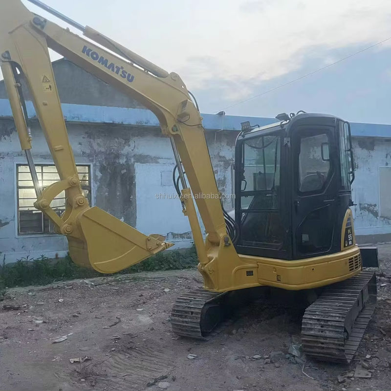 100%ญี่ปุ่น เครื่องขุดเครื่องมือสอง Komatsu PC55 ราคาถูก เครื่องขุดมือสอง Komatsu pc55 ขาย