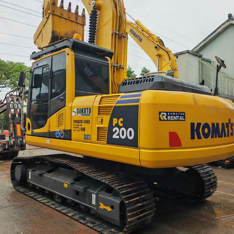 NEW 90% ใช้เครื่องขุดคราม Komatsu pc200-8 ราคาโรงงานในคลังคุณภาพดีที่สุดเครื่องจักรก่อสร้างมือสอง