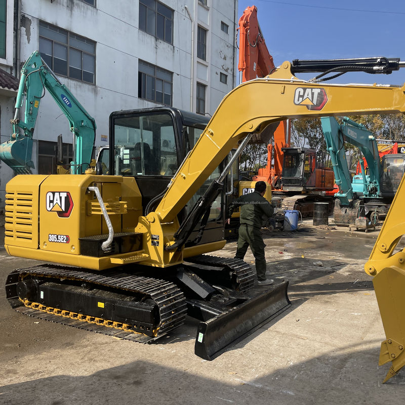 ซุปเปอร์ประสบการณ์ ใช้ CAT 305.5 excavator CAT 305.5E2 mini excavator สําหรับขายราคาถูก