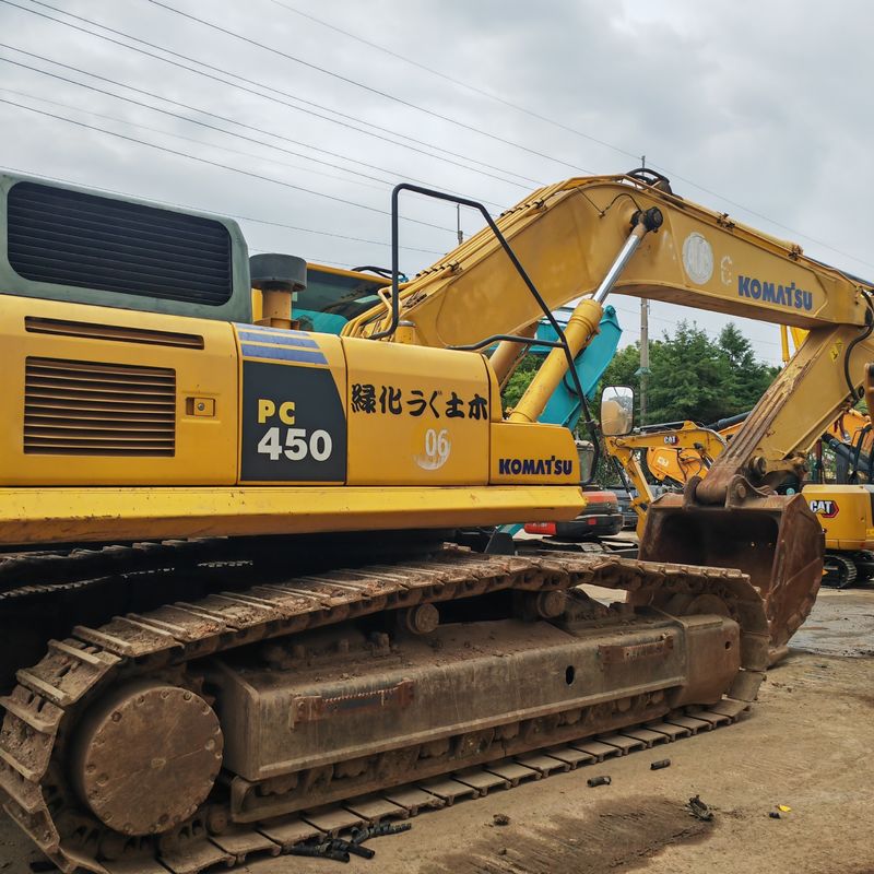 เครื่องขุดแร่ที่ใช้แล้ว เครื่องขุดเหมืองแร่ Komatsu pc450 เครื่องจักรของรัฐเดิม Komatsu 45T เครื่องขุดที่ใช้ในคลังสําหรับขาย