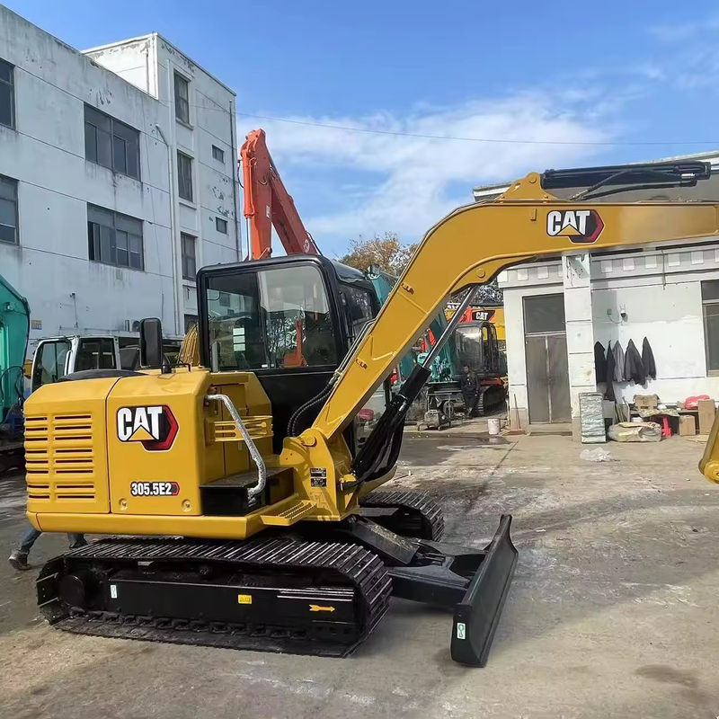 ชั่วโมงต่ํา ใช้ Caterpillar Cat 305.5E ใช้ 303 8tons 220 210dl Cat 306E เครื่องขุดขนาดเล็ก