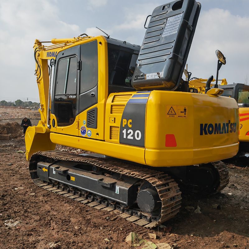 สีเดิมใช้เครื่องขุด komatsu komatsu pc120/มือสอง ราคาถูกเครื่องขุด komatsu pc120