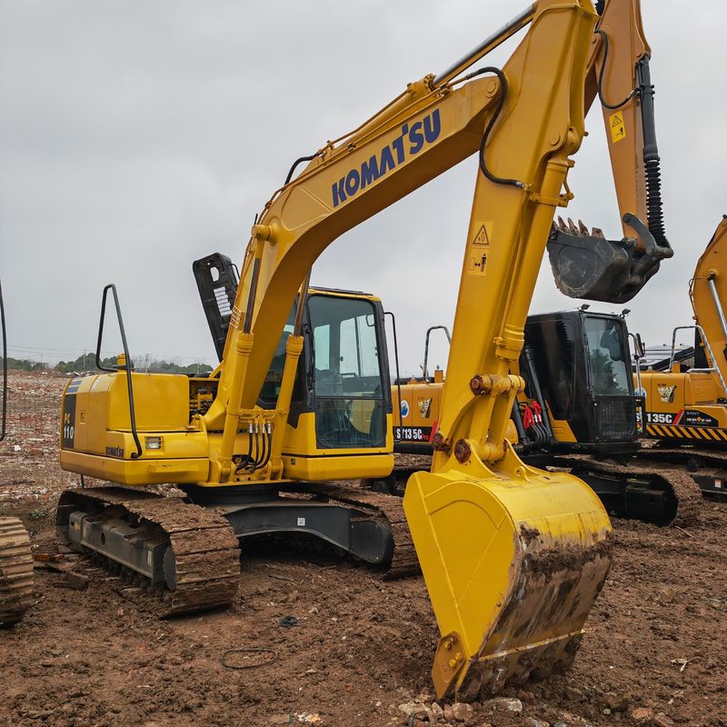 สีเดิมใช้ Komatsu pc110/ เครื่องขุดไฮดรอลิก Crawler ใช้ komatsu pc110 ขาย