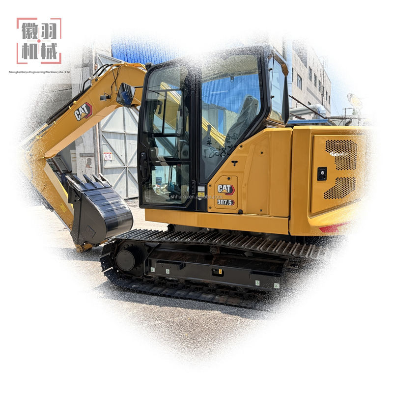 ใช้ Caterpillar 307.5 ผลิตในปี 2023 Mini Used Excavator เครื่องจักรกลก่อสร้าง mini cargo
