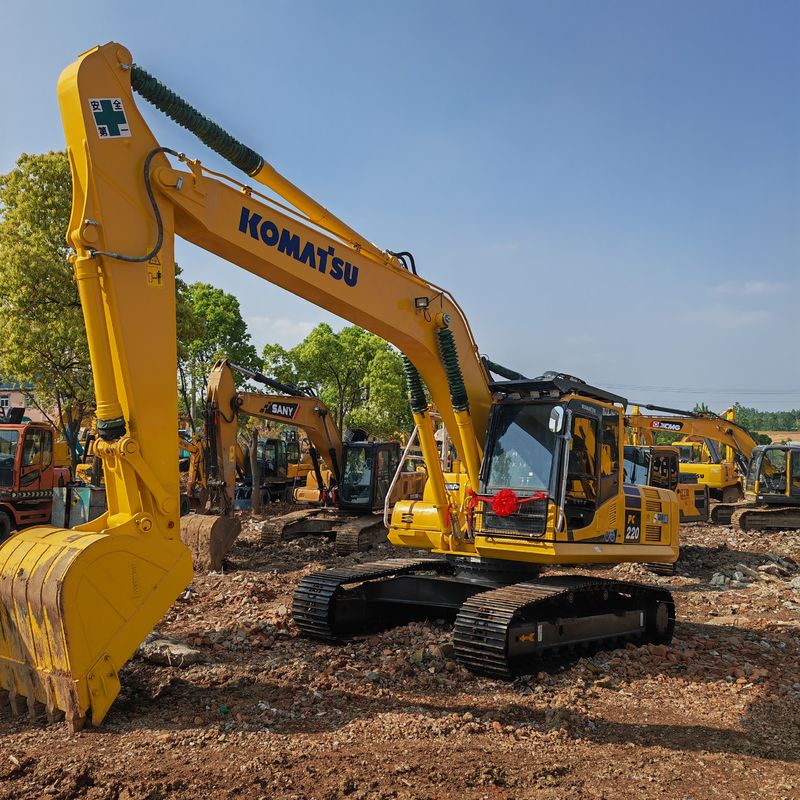 22 ตัน เครื่องขุดมือสอง Komatsu Pc220 8 มือสอง สีเดิม