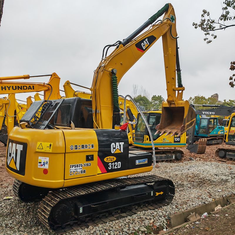 มีใบรับรอง EPA ญี่ปุ่นใช้เครื่องขุดขนาดเล็ก Caterpillar CAT312D 320D 330D เครื่องขุดมือสอง