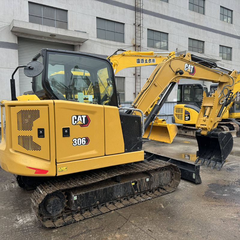 เครื่องขุดที่ใช้แล้ว CAT 306 เครื่องจักรก่อสร้างมือสอง เครื่องขุดที่ใช้