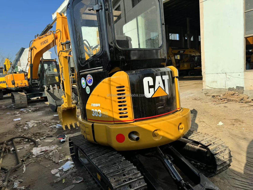 เกือบใหม่ญี่ปุ่นใช้ 3 ตัน mini excavator CAT303CR ใช้ crawler ญี่ปุ่นใช้ excavator ราคาขาย