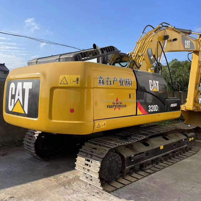 สีเหลืองแท้ cat320d เครื่องขุดที่ใช้ cat320d ขายถูก