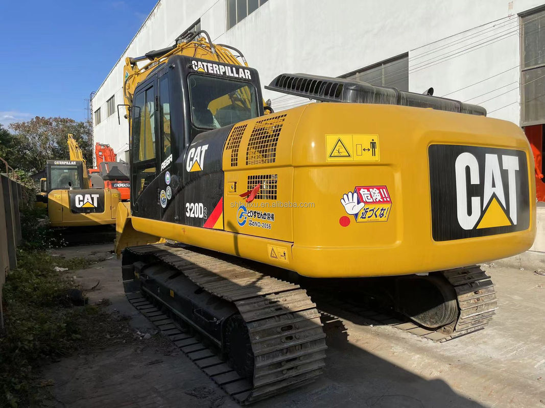 สีเหลืองแท้ cat320d เครื่องขุดที่ใช้ cat320d ขายถูก
