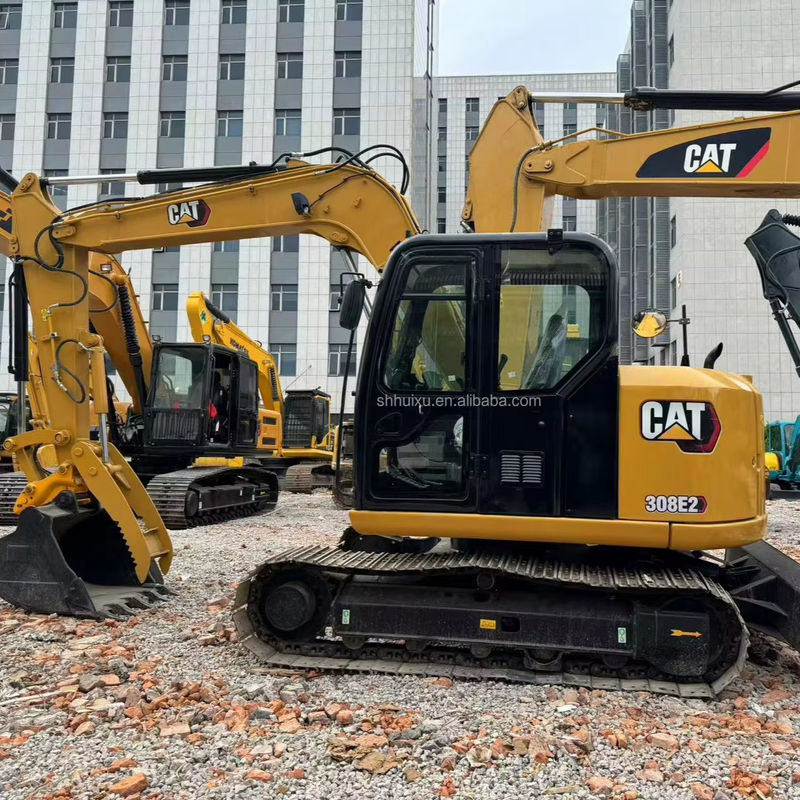 สีเหลือง แรงขุดสูง cat308e/เครื่องขุดมือสอง cat308e