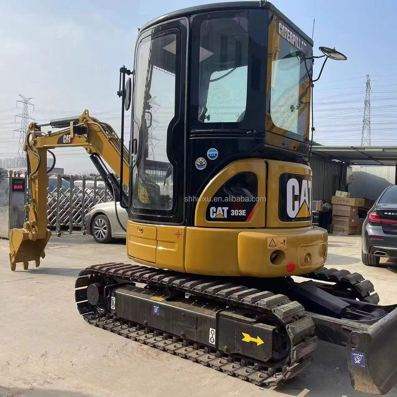 ขายเครื่องขุด mini cat303e สีเหลือง