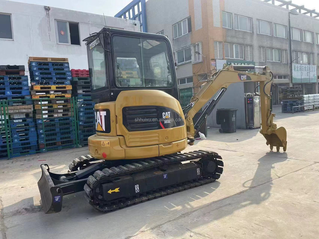 ขายเครื่องขุด mini cat303e สีเหลือง