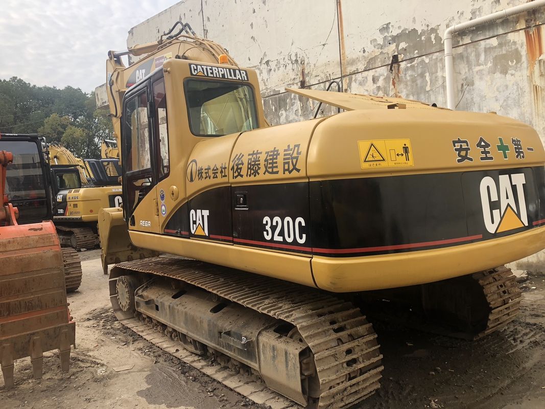 สีเดิมใช้ excavator cat 320d ในประเทศจีน ซางไฮ้มือสอง cat 320d สําหรับขาย