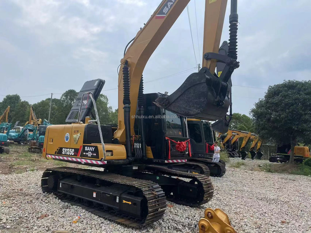 ใช้ 13 ตัน excavator SANY 135 สินค้าที่ทําจากจีน excavator SANY 135 ของแท้ SANY 135 ราคาถูก
