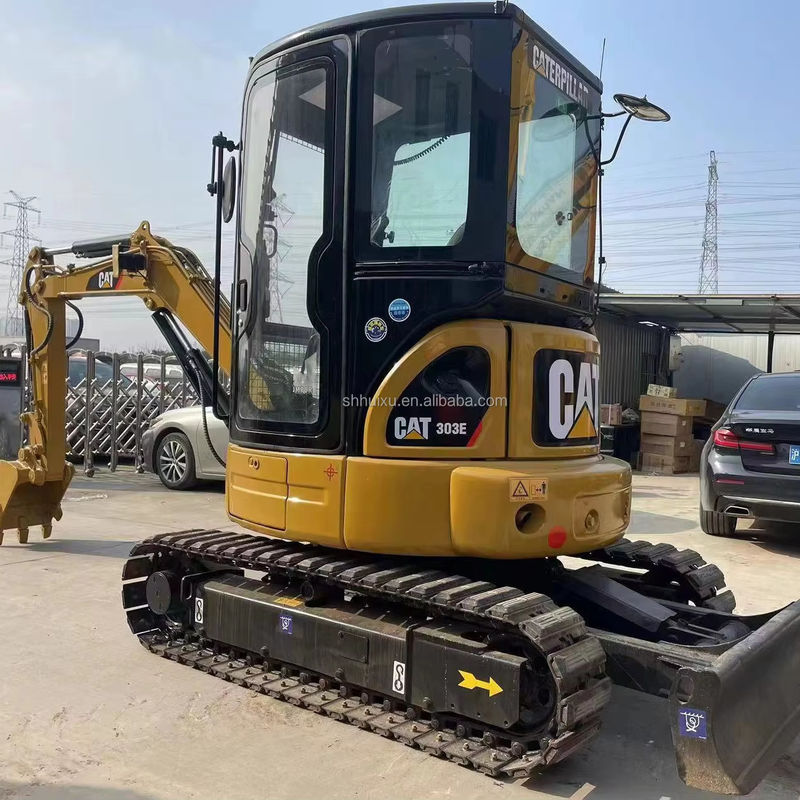 Cat 303E มือสอง มินิ Cat 303 ที่มีประสิทธิภาพสูง 0.38m3 ความจุถัง