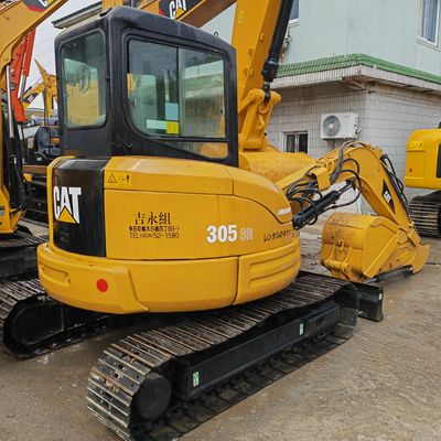 เครื่องขุด CAT ที่ใช้แล้ว CAT 305.5SR เครื่องขุดพลา / เครื่องจักรกลก่อสร้างเครื่องจักรกล CAT305SR 5T